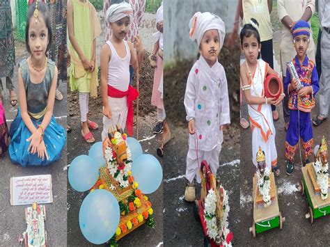 नंदीबैल तान्हा पोळ्यातून चिमुकल्यांनी दिला भावस्पर्शी संदेश.